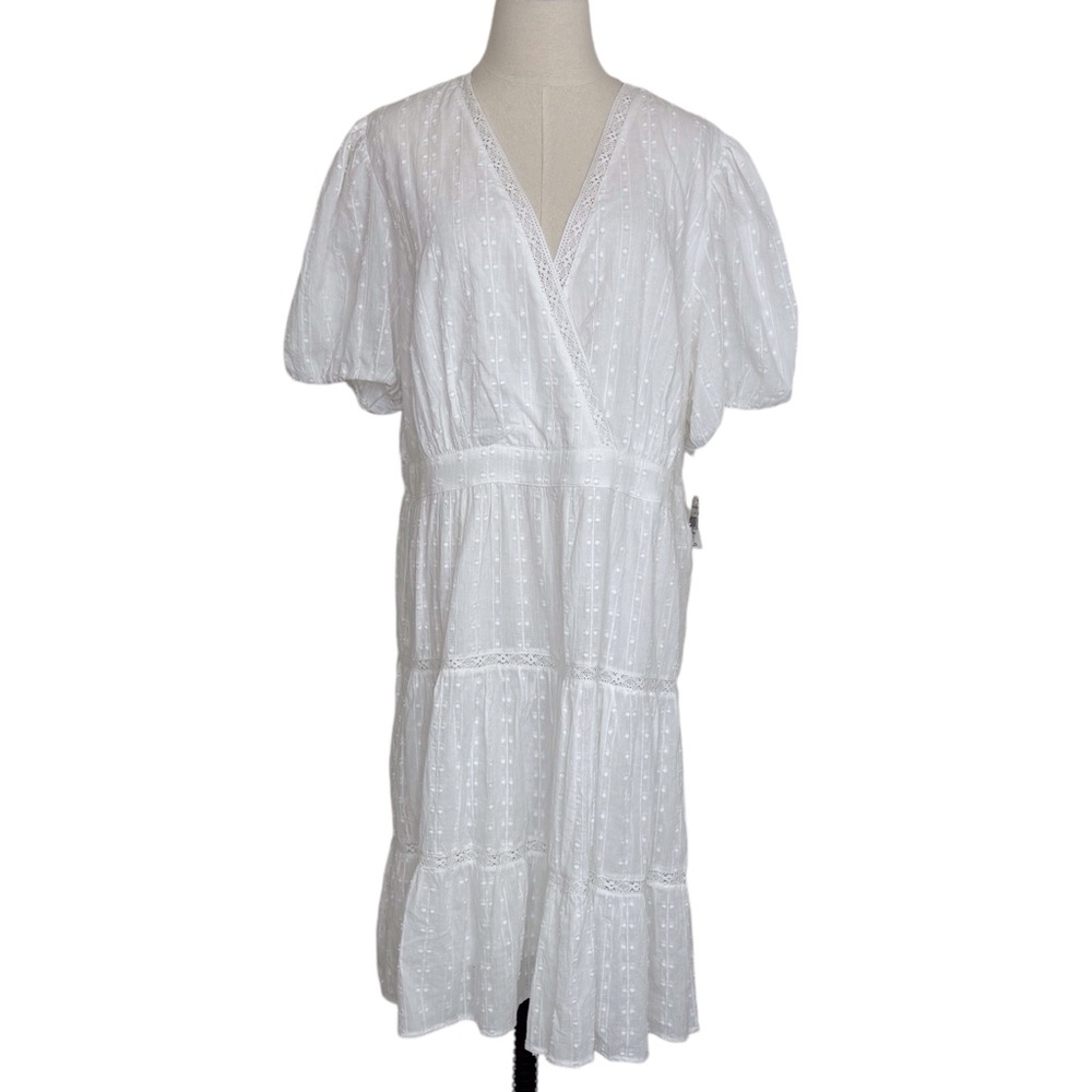 Grace + Karma Dress NWT White 100% Cotton Size 1X